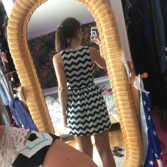 aqua fit and flare dress - Picture 3 of 5